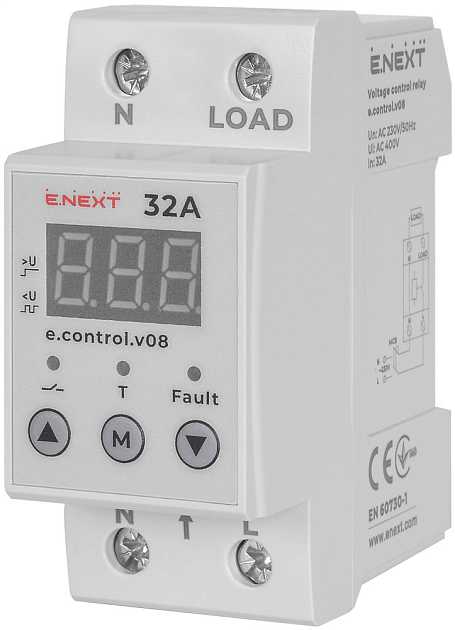 Реле контролю напруги e.control.v63